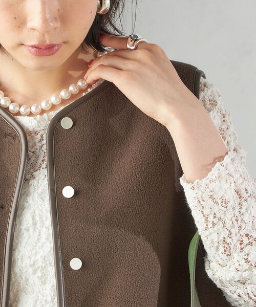 visvim ヴィズヴィム　ブラウン ボアフリース　リバーシブルベスト visvim ヴィズヴィムブラウン ボアフリースリバーシブルベスト