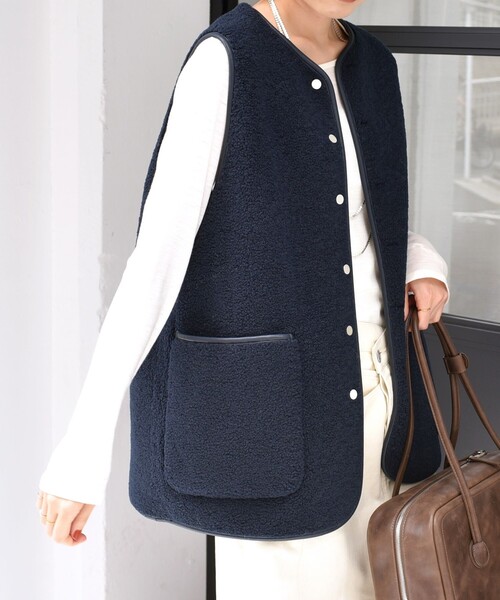 手洗い可能〉ボア フリース リバーシブル ベスト（その他アウター