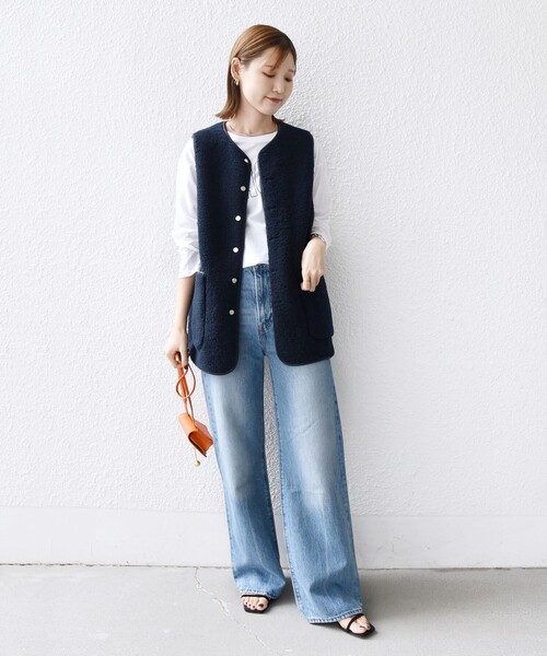 手洗い可能〉ボア フリース リバーシブル ベスト（その他アウター