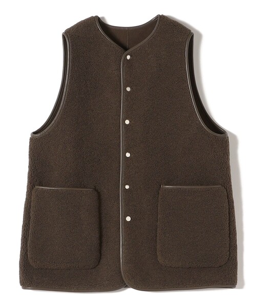 値下げ❗️NO COFFEE ✖️CLUBHOUSE ベスト　リバーシブル NO COFFEE × CLUBHAUS リバーシブルベスト Lサイズ