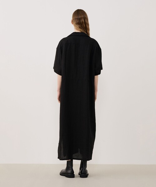 HAVERSACK（ハバーザック）の「【別注】HAVERSACK サファリシャツワンピース（ワンピース・レディース・ブラック・1）」の4枚目の写真