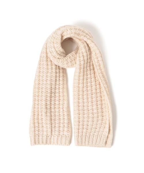 BEAMS HEART(ビームスハート)の「ボリューム編み ストール(マフラー・レディース・オレンジ/ホワイト系その他5・ONE SIZE)」の8枚目の写真