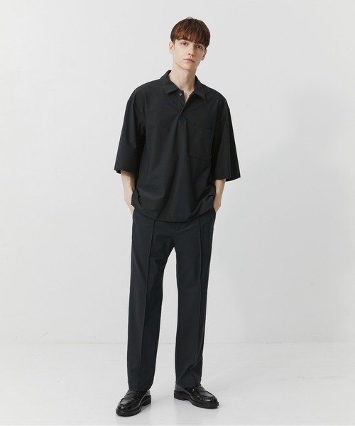 PUBLIC TOKYO（パブリックトウキョウ）の「【残りわずか】Air tool スリムスラックス  /ウォッシャブル/夏服/ストレッチ/伸縮性/通気性/防シワ性/UVカット/セットアップ（スラックス・メンズ・ダークグレー/ブラック・1/2/3）」の8枚目の写真