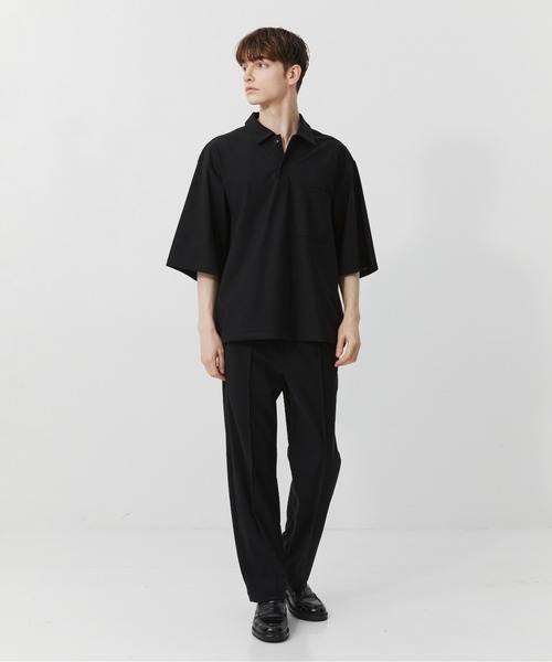 PUBLIC TOKYO（パブリックトウキョウ）の「【残りわずか】Air tool スリムスラックス  /ウォッシャブル/夏服/ストレッチ/伸縮性/通気性/防シワ性/UVカット/セットアップ（スラックス・メンズ・ダークグレー/ブラック・1/2/3）」の17枚目の写真