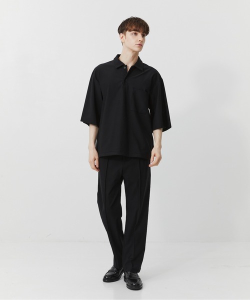 PUBLIC TOKYO（パブリックトウキョウ）の「【残りわずか】Air tool スリムスラックス  /ウォッシャブル/夏服/ストレッチ/伸縮性/通気性/防シワ性/UVカット/セットアップ（スラックス・メンズ・ダークグレー/ブラック・1/2/3）」の18枚目の写真