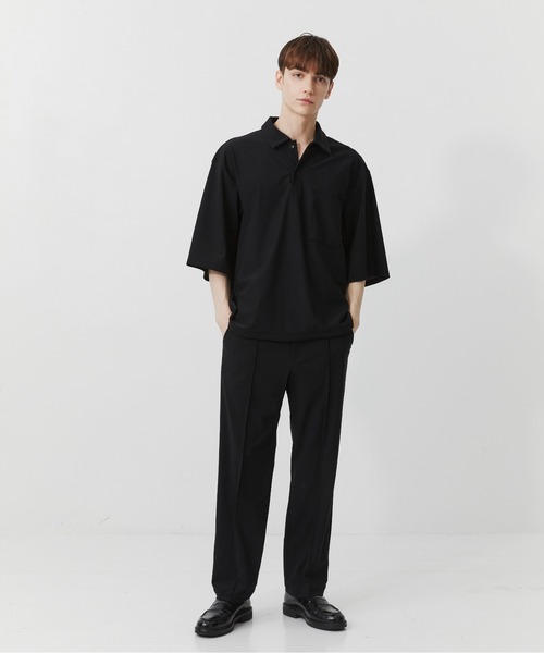 PUBLIC TOKYO（パブリックトウキョウ）の「【残りわずか】Air tool スリムスラックス  /ウォッシャブル/夏服/ストレッチ/伸縮性/通気性/防シワ性/UVカット/セットアップ（スラックス・メンズ・ダークグレー/ブラック・1/2/3）」の19枚目の写真