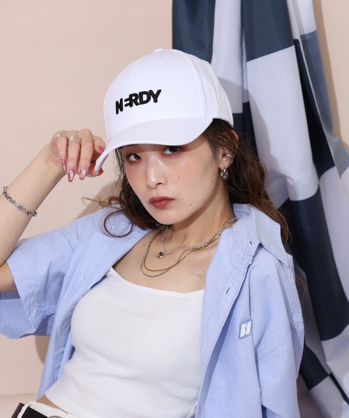★NERDYノルディ★BIG BLANK LOGO BALL CAP★ロゴボールキャップ NERDY（ノルディ） BIG BLENK LOGO BALL CAP【SALE/セール