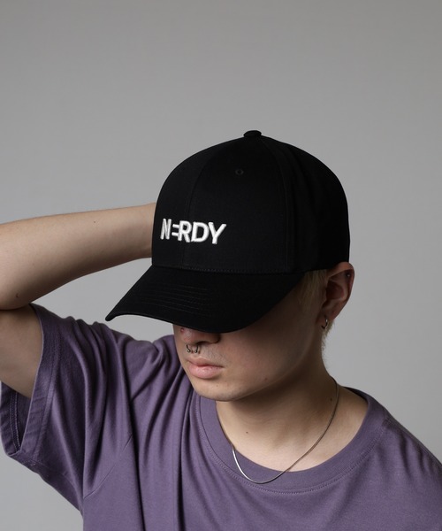 ★NERDYノルディ★BIG BLANK LOGO BALL CAP★ロゴボールキャップ ノルディ NERDY BIG BLENK LOGO BALL CAP （WHITE） ビッグ