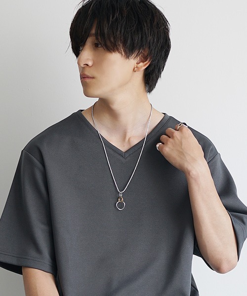 MinoriTY Select】ミックスリングネックレス メンズ ウィメンズ ユニ