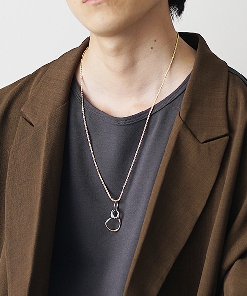 MinoriTY Select】ミックスリングネックレス メンズ ウィメンズ ユニ