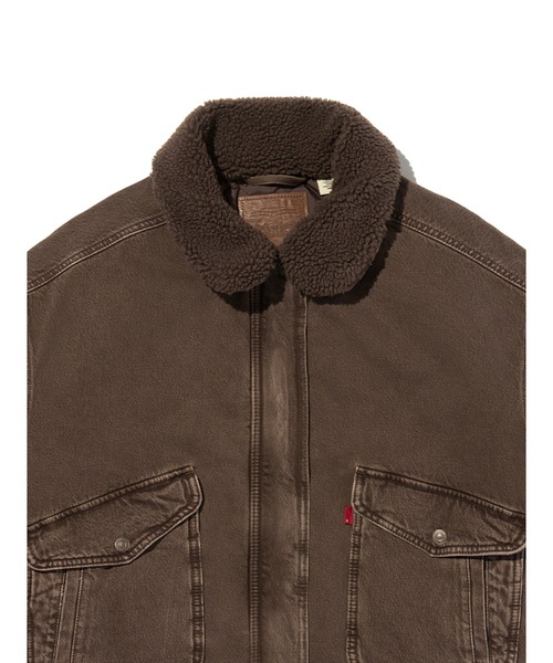 Levi's（リーバイス）の「Levi's/リーバイス シェルパ ボンバージャケット（ブルゾン・レディース・ブラウン・M/S/XS）」の4枚目の写真