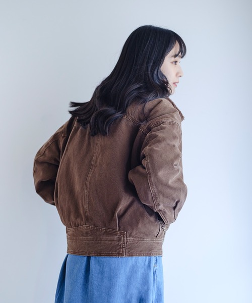 Levi's（リーバイス）の「Levi's/リーバイス シェルパ ボンバージャケット（ブルゾン・レディース・ブラウン・M/S/XS）」の10枚目の写真