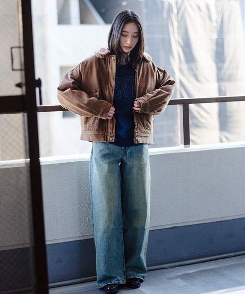 Levi's（リーバイス）の「Levi's/リーバイス シェルパ ボンバージャケット（ブルゾン・レディース・ブラウン・M/S/XS）」の13枚目の写真