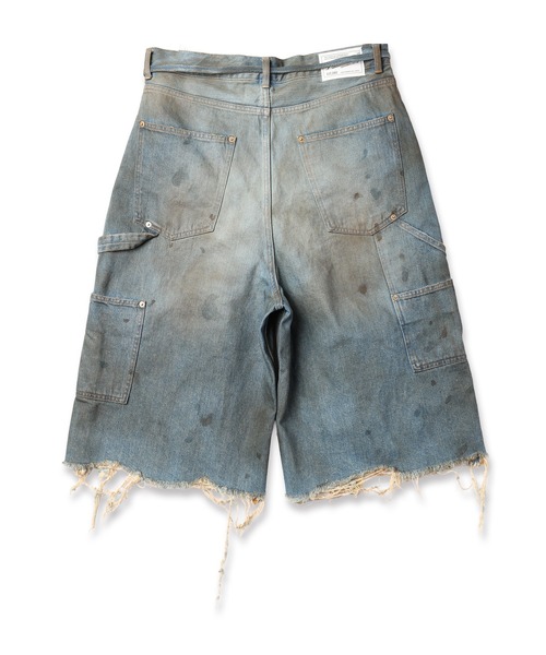 DISCOVERED(ディスカバード)の「DOUBLE KNEE DENIM SHORTS(デニムパンツ・メンズ・インディゴブルー/ブラック・3/1)」の7枚目の写真