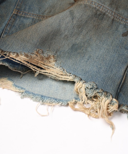 DISCOVERED(ディスカバード)の「DOUBLE KNEE DENIM SHORTS(デニムパンツ・メンズ・インディゴブルー/ブラック・3/1)」の16枚目の写真