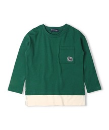 Moujonjon | バックプリントレイヤード風長袖Ｔシャツ(Tシャツ/カットソー)