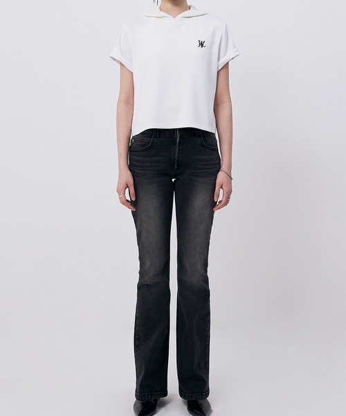 WOOALONG（ウアロン）の「【UNISEX】WOOALONG／シルケットコットンＴ（Tシャツ/カットソー・レディース・ピンク/ブラック/ホワイト・SMALL）」の11枚目の写真