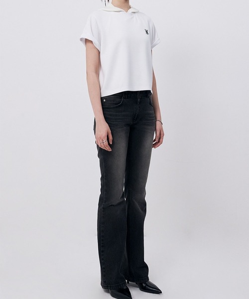 WOOALONG（ウアロン）の「【UNISEX】WOOALONG／シルケットコットンＴ（Tシャツ/カットソー・レディース・ピンク/ブラック/ホワイト・SMALL）」の12枚目の写真