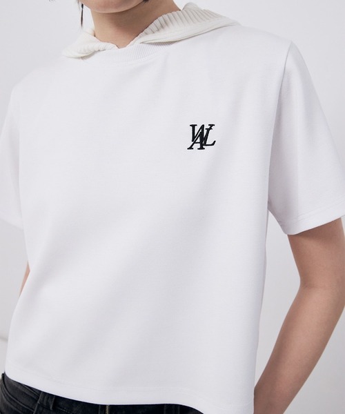 WOOALONG（ウアロン）の「【UNISEX】WOOALONG／シルケットコットンＴ（Tシャツ/カットソー・レディース・ピンク/ブラック/ホワイト・SMALL）」の15枚目の写真