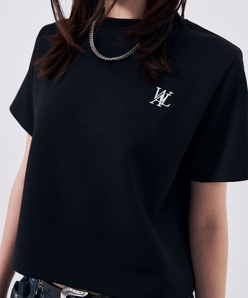 WOOALONG（ウアロン）の「【UNISEX】WOOALONG／シルケットコットンＴ（Tシャツ/カットソー・レディース・ピンク/ブラック/ホワイト・SMALL）」の19枚目の写真