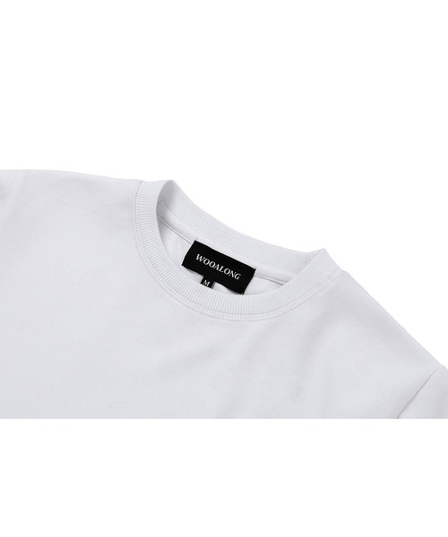 WOOALONG（ウアロン）の「【UNISEX】WOOALONG／シルケットコットンＴ（Tシャツ/カットソー・レディース・ピンク/ブラック/ホワイト・SMALL）」の22枚目の写真