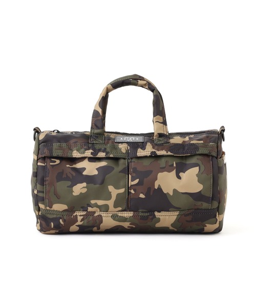 AVIREX(アヴィレックス)の「《直営店限定》POCKET MINI DUFFLE BAG/ポケットミニダッフルバッグ(ボストンバッグ・レディース・カモフラージュ/ブラック/グレー・F)」の8枚目の写真