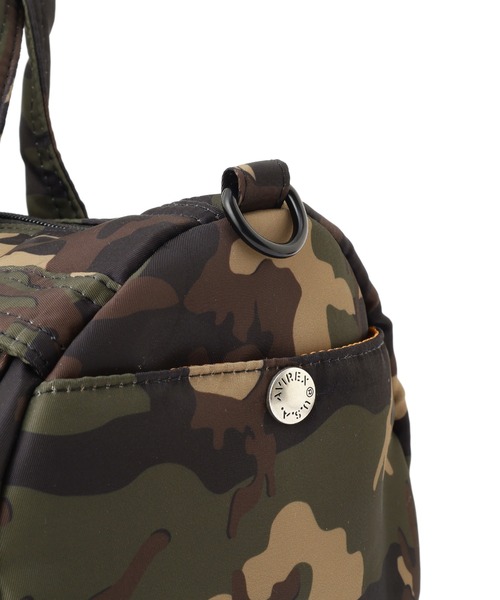 AVIREX(アヴィレックス)の「《直営店限定》POCKET MINI DUFFLE BAG/ポケットミニダッフルバッグ(ボストンバッグ・レディース・カモフラージュ/ブラック/グレー・F)」の16枚目の写真