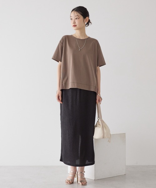 アイボリー シャーリングタイトスカート サイズ36 アイボリー シャーリングタイトスカート サイズ36