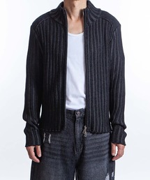 ブラック&ホワイト ジップアップブルゾン セール/ブランド古着】ZIP FIVE -White Line-｜ジップファイブホワイト