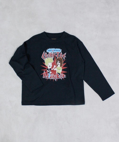 Life Support Products(ライフサポートプロダクツ)の「グラフィックロンT(Tシャツ/カットソー・キッズ・チャコール/ミント/マスタード/オレンジ/ピンク/ブラック/アイボリー/ブルー/オフホワイト/杢グレー・80/90/95/100/110/120/130/140/150)」の19枚目の写真