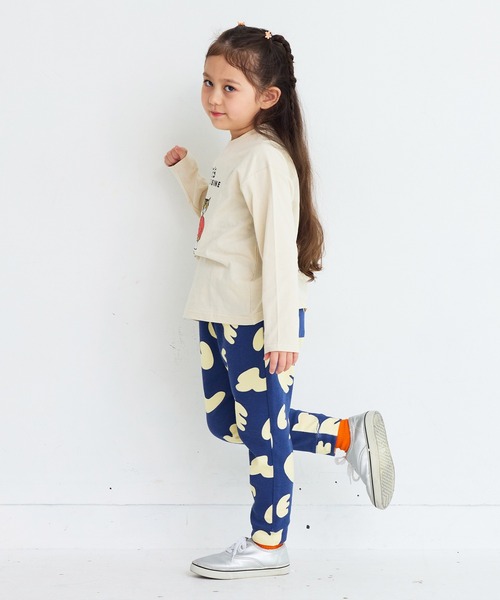 Life Support Products(ライフサポートプロダクツ)の「グラフィックロンT(Tシャツ/カットソー・キッズ・チャコール/ミント/マスタード/オレンジ/ピンク/ブラック/アイボリー/ブルー/オフホワイト/杢グレー・80/90/95/100/110/120/130/140/150)」の18枚目の写真