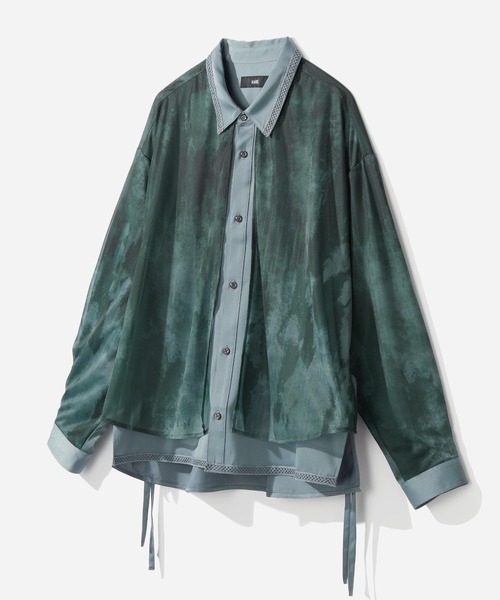 HARE（ハレ）の「【SET UP対応】カサネレイヤードシャツLS(HARE)（シャツ/ブラウス・メンズ・ブルー/ブラウン/グリーン系その他/ブラック系その他・FREE）」の3枚目の写真