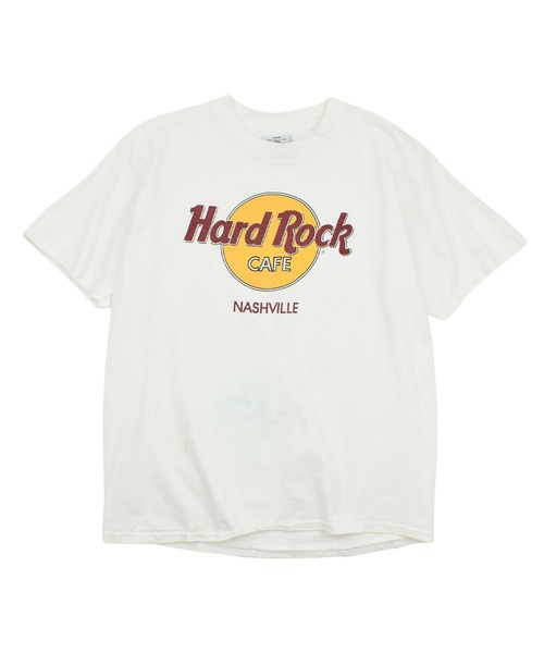 LABORATORY R(ラボラトリーアール)の「【USED】90’s HARD ROCK CAFE 企業ロゴ Tシャツ USA製(Tシャツ/カットソー・メンズ・ホワイト・LARGE)」の1枚目の写真