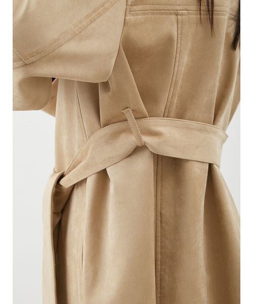 ステンカラーリサイクスウェードライクブルゾン（ブルゾン）｜Mila