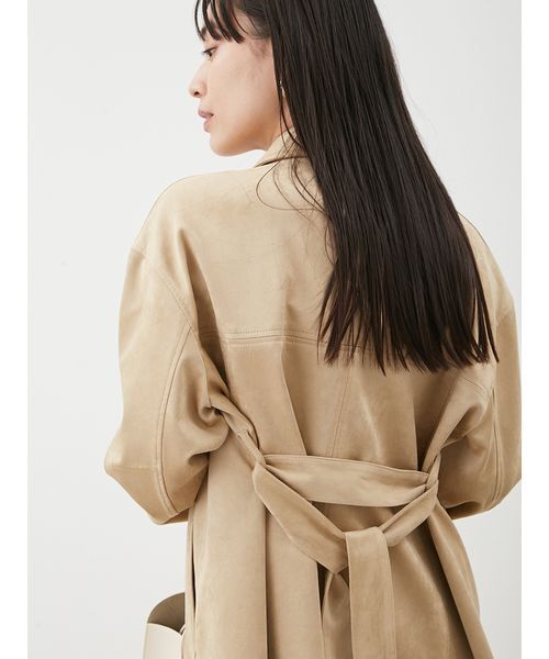 ステンカラーリサイクスウェードライクブルゾン（ブルゾン