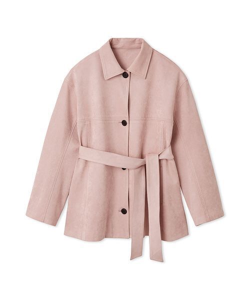 Mila Owen ステンカラーリサイクスウェードライクブルゾン セール】ステンカラーリサイクスウェードライクブルゾン（ブルゾン