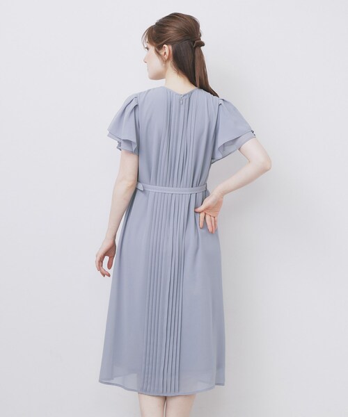 index（インデックス）の「フロントタックIラインワンピース【洗濯機洗い可/防シワ】（ワンピース・レディース・ナチュラル/ブラック/ライトブルー・36/38/40）」の13枚目の写真