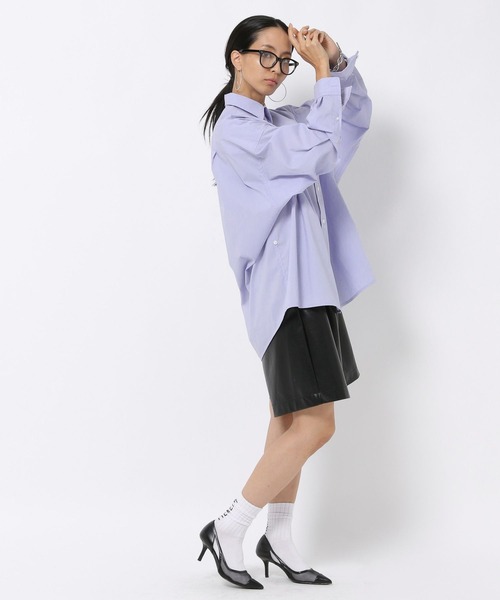 HEREIAM（ヘレイアム）の「【HEREIAM】2WAYアレンジシャツ（シャツ/ブラウス・レディース・チェック/オフホワイト/ライトブルー・FREE）」の9枚目の写真