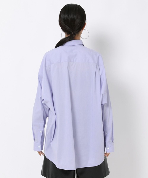 HEREIAM（ヘレイアム）の「【HEREIAM】2WAYアレンジシャツ（シャツ/ブラウス・レディース・チェック/オフホワイト/ライトブルー・FREE）」の5枚目の写真