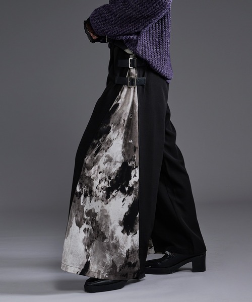 Ellno Loset(エルノロゼット)の「サイドアソートガラワイドパンツ(スラックス・メンズ・ボルドー/ブラック/ブルーグレー/ブラウン/ライトグレー・X-SMALL/SMALL/MEDIUM/LARGE)」の18枚目の写真