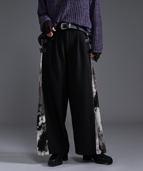 Ellno Loset(エルノロゼット)の「サイドアソートガラワイドパンツ(スラックス・メンズ・ボルドー/ブラック/ブルーグレー/ブラウン/ライトグレー・X-SMALL/SMALL/MEDIUM/LARGE)」の15枚目の写真