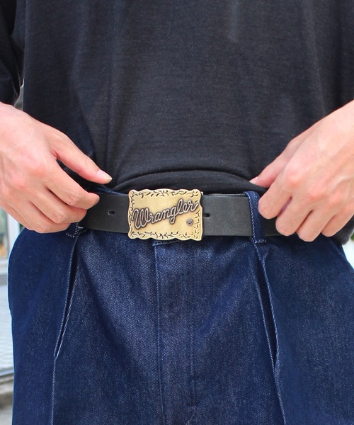 Wrangler（ラングラー）の「Wrangler / COWBAY BUCKLE BELT / WA1010（ベルト・メンズ・ブラウン/ブラック・34/30）」の2枚目の写真