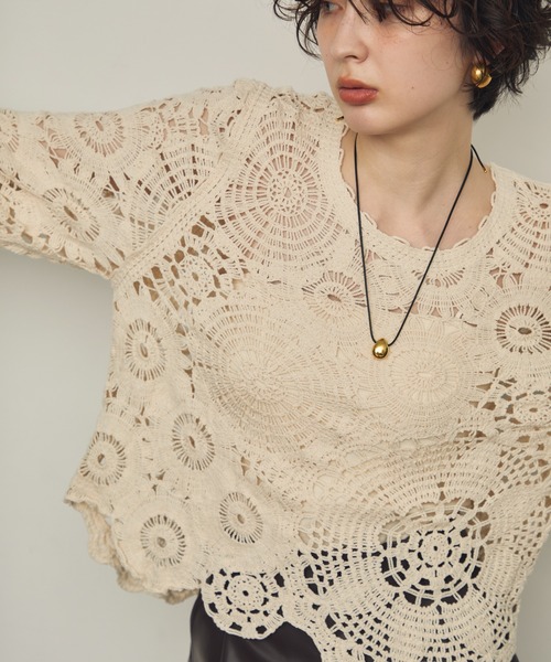 Trish（トリッシュ）の「ティアドロップモチーフ付きコードチョーカーネックレス（ネックレス・レディース・シルバー/ゴールド・FREE）」の13枚目の写真