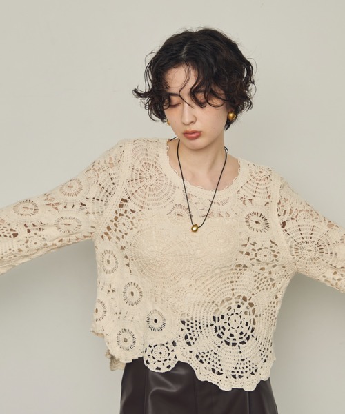 Trish（トリッシュ）の「ティアドロップモチーフ付きコードチョーカーネックレス（ネックレス・レディース・シルバー/ゴールド・FREE）」の8枚目の写真