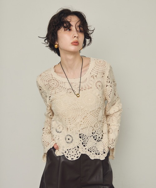 Trish（トリッシュ）の「ティアドロップモチーフ付きコードチョーカーネックレス（ネックレス・レディース・シルバー/ゴールド・FREE）」の12枚目の写真