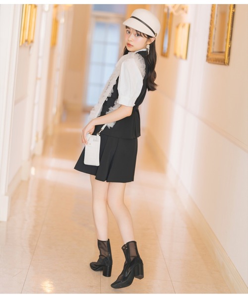 WILLSELECTION（ウィルセレクション）の「モノグラム刺しゅうリボンタイブラウス（シャツ/ブラウス・レディース・ブラック/オフホワイト・FREE）」の21枚目の写真