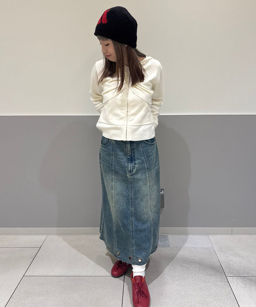 Oriens JOURNAL STANDARD（オリエンス ジャーナルスタンダード）の「アイレットデニムスカート（デニムスカート・レディース・ネイビー/ブルー・38/36）」の9枚目の写真