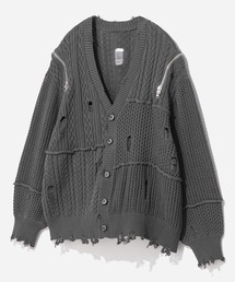 HARE（ハレ）の「BIGダメージZIPカーディガン(HARE)（カーディガン/ボレロ）」