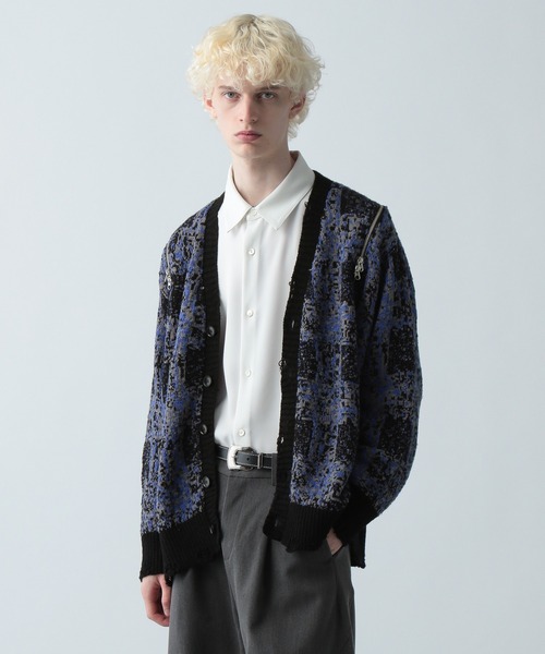 HARE BIGダメージZIPカーディガン BIGダメージZIPカーディガン(HARE)（カーディガン/ボレロ