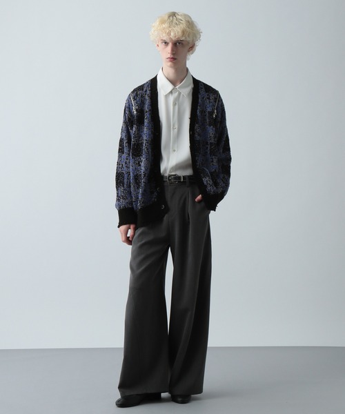 BIGダメージZIPカーディガン　ブラック BIGダメージZIPカーディガン(HARE)（カーディガン/ボレロ